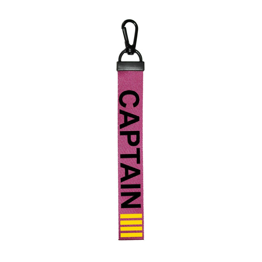 Captain Key Chain Key ring Luggage Tag Commander Zipper Pull