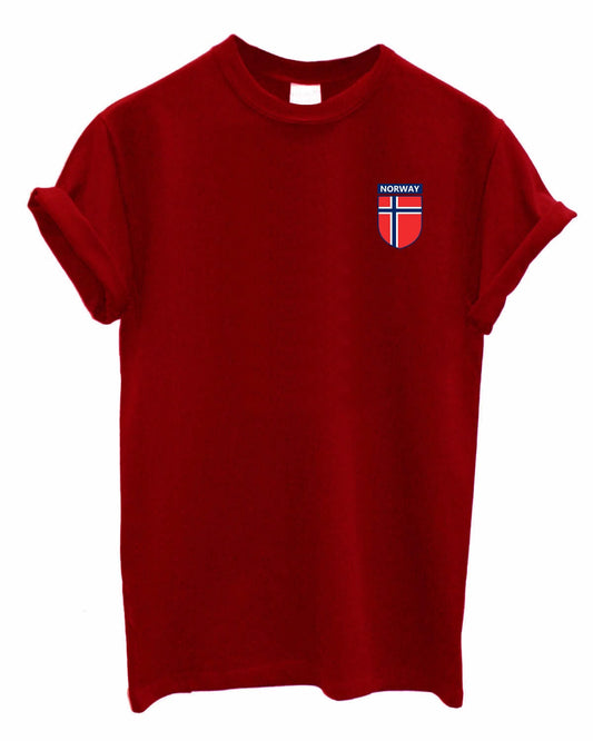 Norway Team Crest Unisex Crew neck Tshirt Support your Country football rugby cricket Norwegian