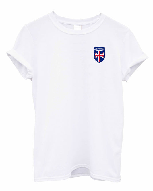 Great Britain Team Crest Unisex Crew neck Tshirt Support your Country football rugby cricket GB