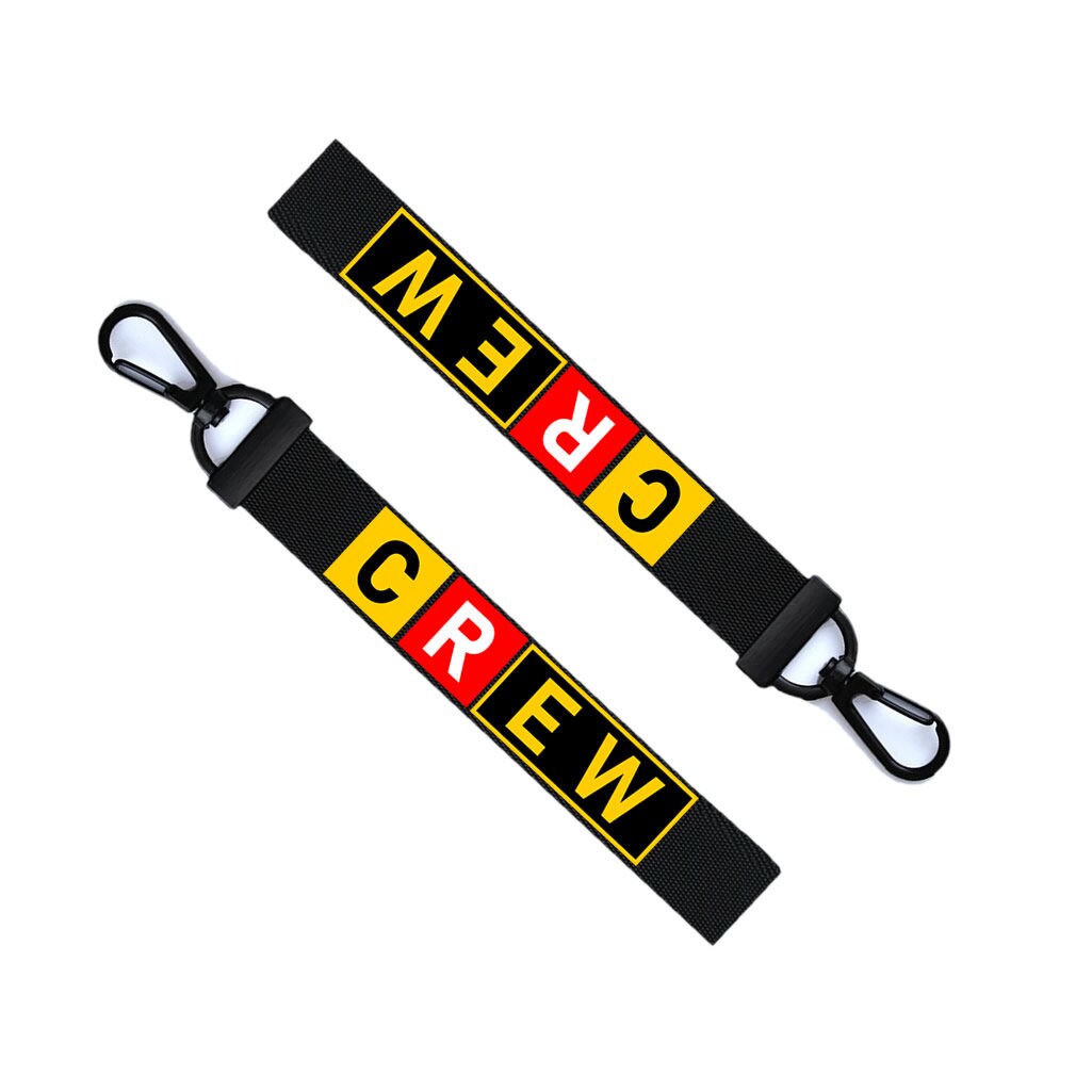 Crew Keyring Luggage Tag Zipper Pull Bag Co Pilot Key Ring Key Chain