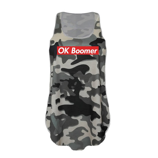 OK Boomer unisex print Tank Top Generation Z Come back crest Gen Z vest