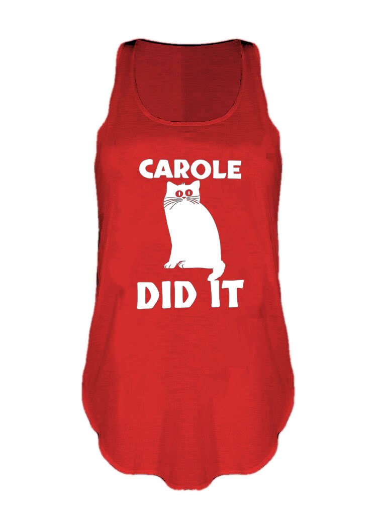 Carole Baskin Did It Tank top Funny Joe Exotic The Tiger King Cat Rescue Vest