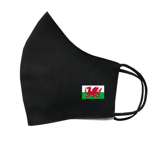 Welsh Flag Face Mask Protective Covering Washable Reusable Breathable Cover Wales Dragon