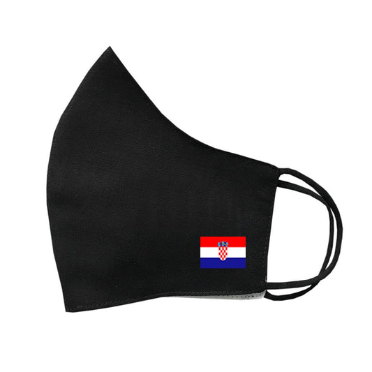 Croatia Flag Mask Protective Covering Washable Reusable Breathable Croatian