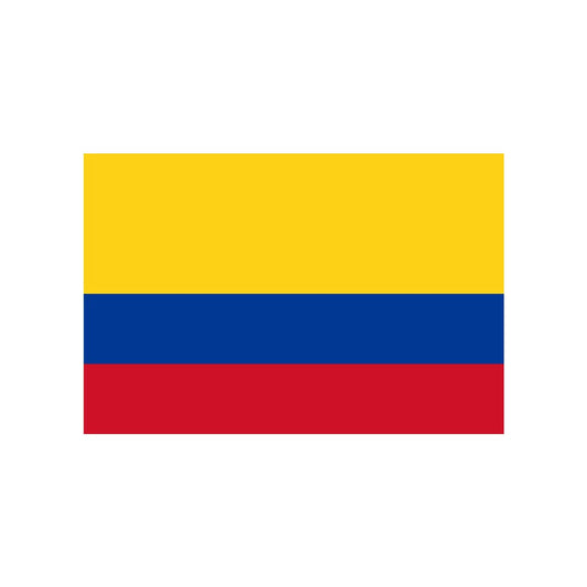 Set of 2 x COLOMBIAN FLAG Iron on Screen Print Transfers for Fabrics Machine Washable patch COLOMBIA