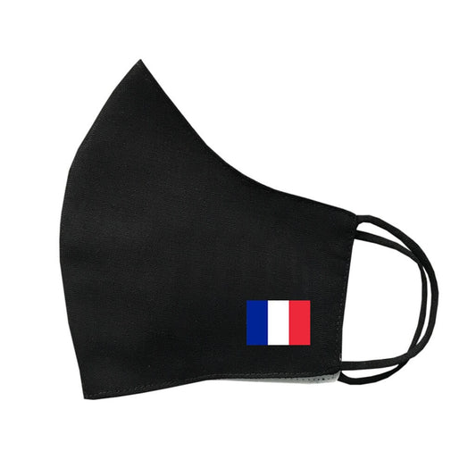 French Flag printed Mask Protective Covering Washable Reusable Breathable France