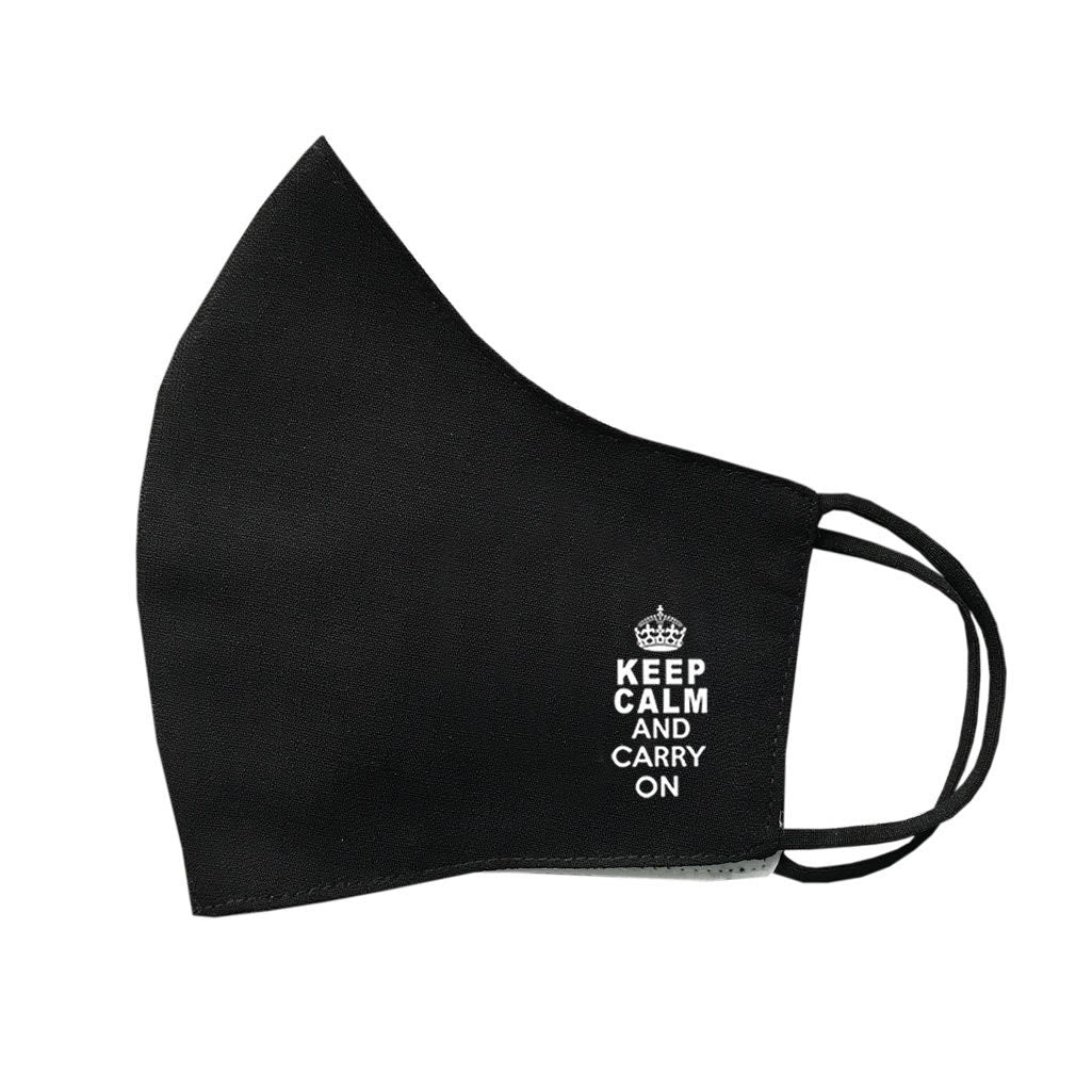 Keep Calm and carry on  Mask Protective Covering Washable Reusable Breathable