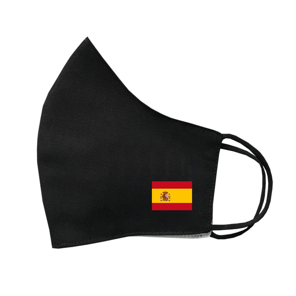 Spanish Flag Mask Protective Covering Washable Reusable Breathable Spain Flag