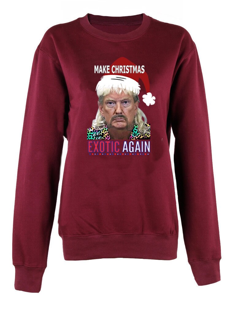 Make Christmas Exotic Again unisex Christmas jumper Sweatshirt Xmas gift