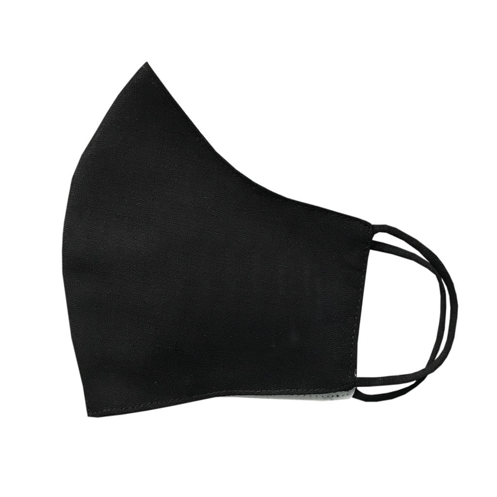 Plain Black Cotton Face Mask Protective Covering Washable Reusable Breathable cover