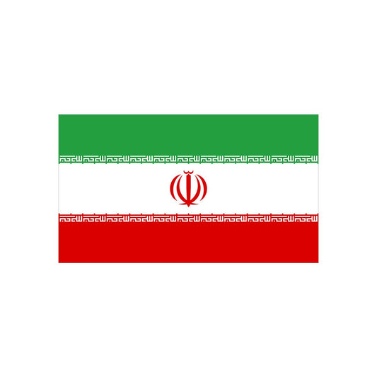 Set of 2 Iran Flag Iron on Screen Print Transfers for Fabrics Machine Washable Iranian Flag  patch