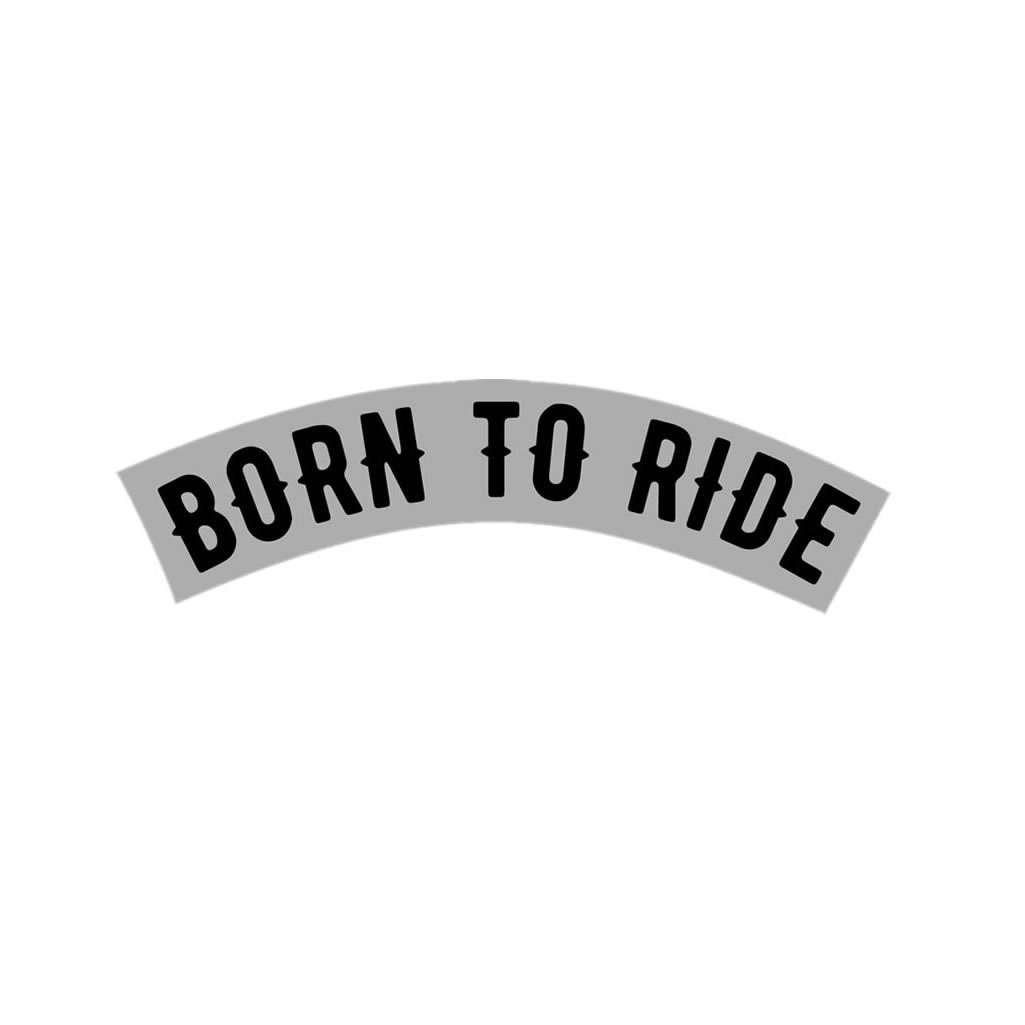 2 x Born to Ride hard Iron on Screen Print transfer for fabrics biker patch