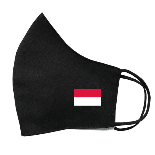 Indonesia Flag Face Mask Protective Covering Washable Reusable Breathable Cover Indonesian Mask