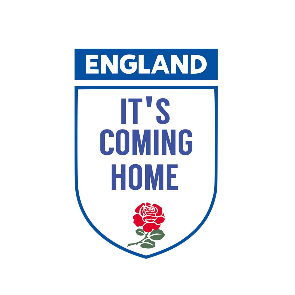 It's Coming home Temporary Tattoo Waterproof Lasts 1 week English England Team Support