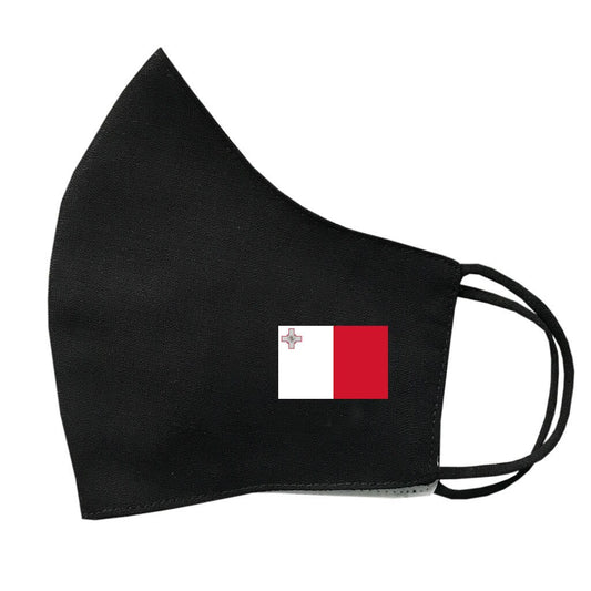 Malta Flag cotton Face Mask Protective Covering Washable Reusable