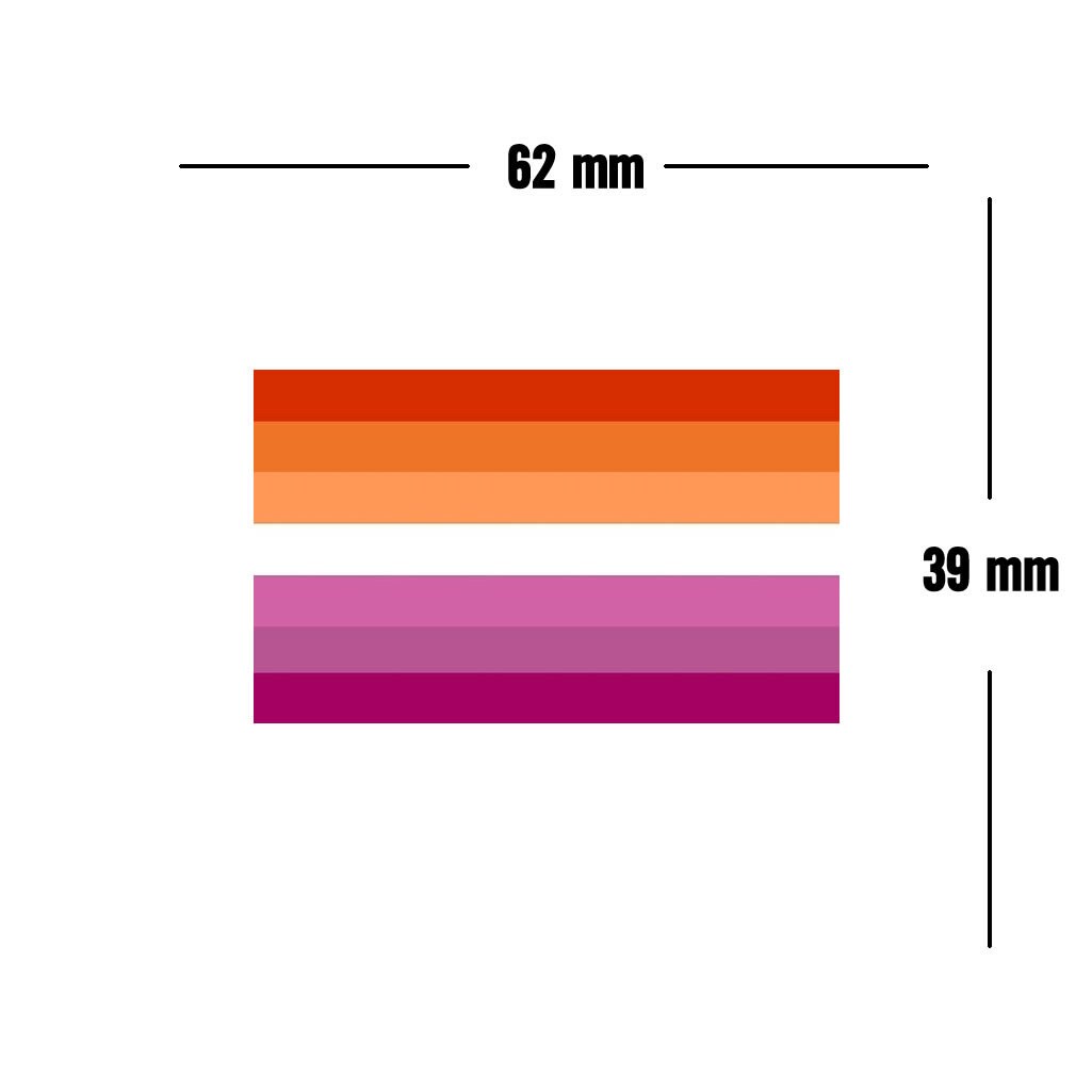 2 x Lesbian sunset Flag Iron on Screen Print Transfers for fabrics Washable LGBT