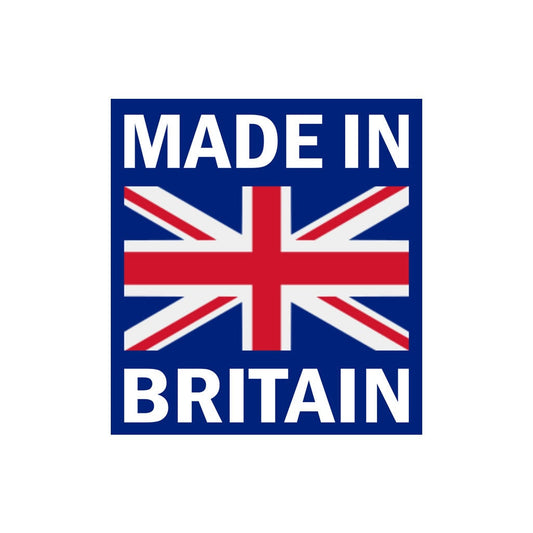 Set of 2 X Made in Britain Iron on Screen Print Transfers for Fabrics Machine Washable UK Flag patch