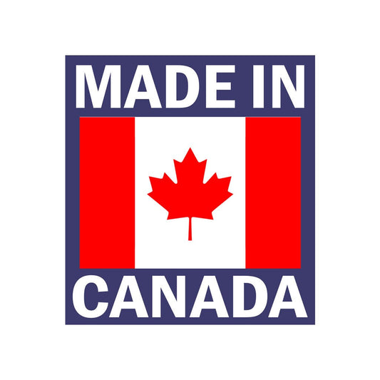 Set of 2 X Made in Canada Iron on Screen Print Transfers for Fabrics Machine Washable Cabaduab Flag patch