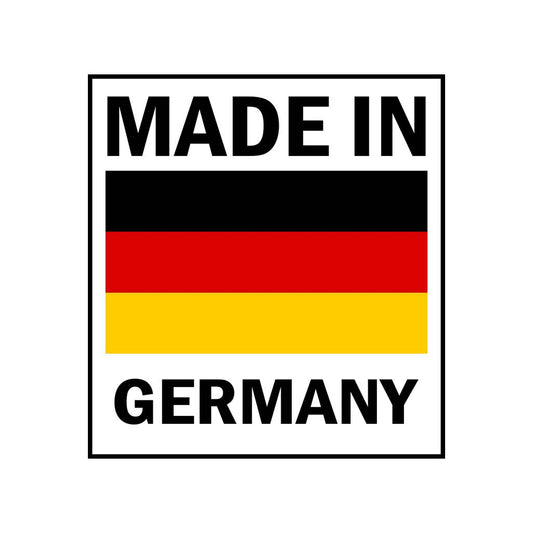 Set of 2 X Made in Germany Iron on Screen Print Transfers for Fabrics Machine Washable German Flag patch