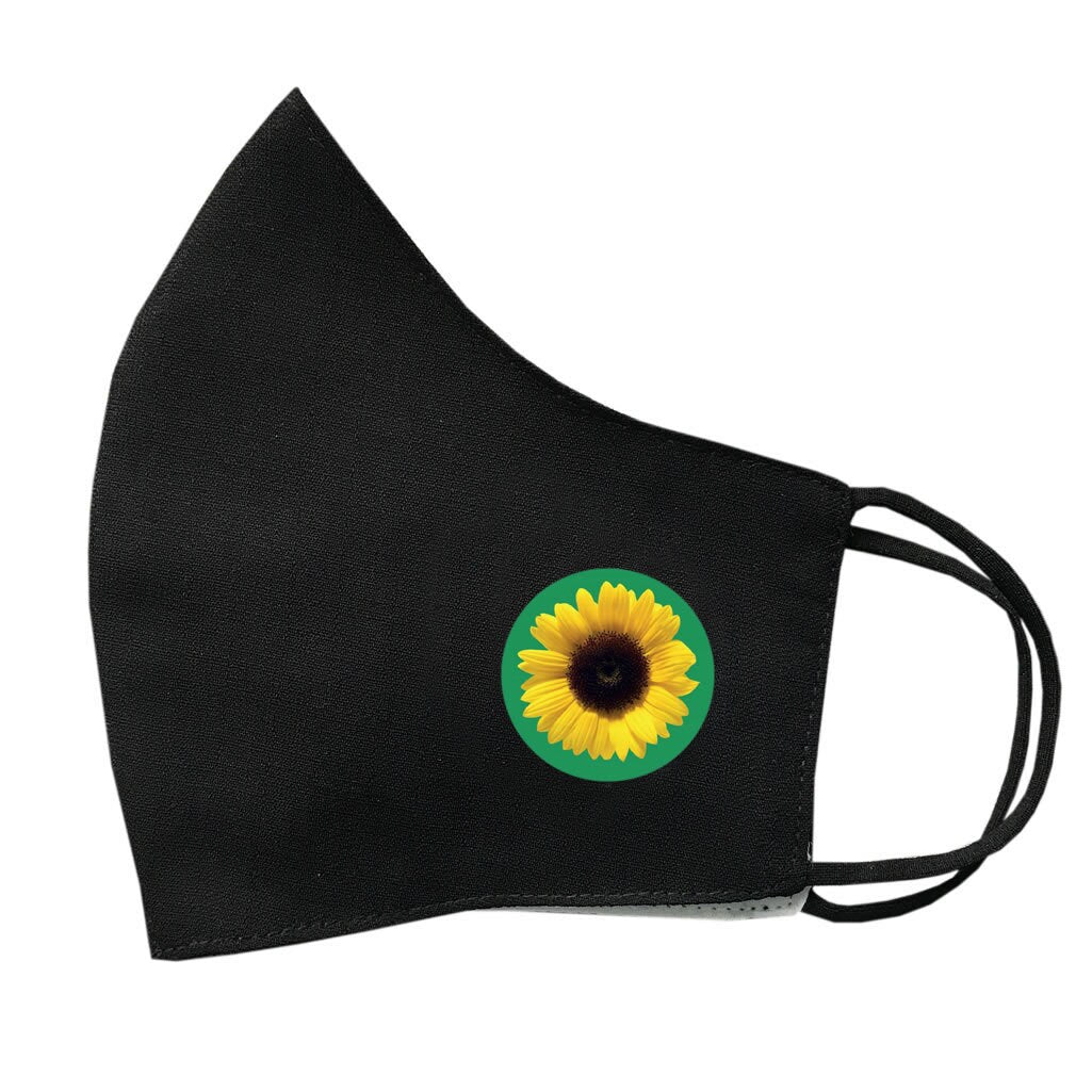 Hidden disability Face Mask Protective Covering Washable Reusable sunflower