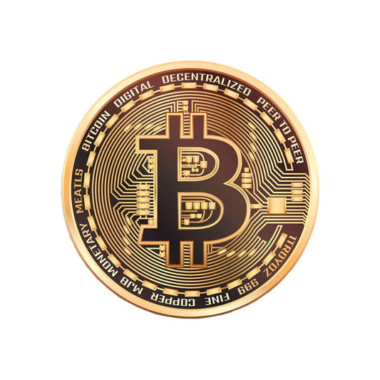 Bitcoin Iron on Screen Print Transfers for fabrics Washable Crypto Currency