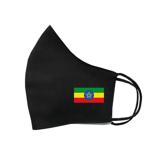 Ethiopia Flag Face Mask Protective Covering Washable Reusable Breathable Cover Ethiopian Flag