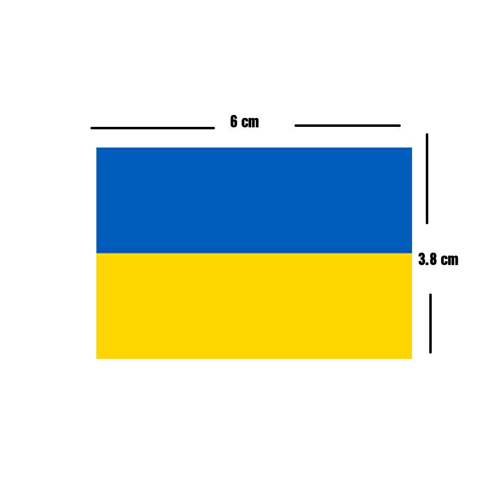 Set of 4 Ukraine Flag Temporary Tattoo Waterproof Lasts 1 week Flag for country support Ukrainian Flag