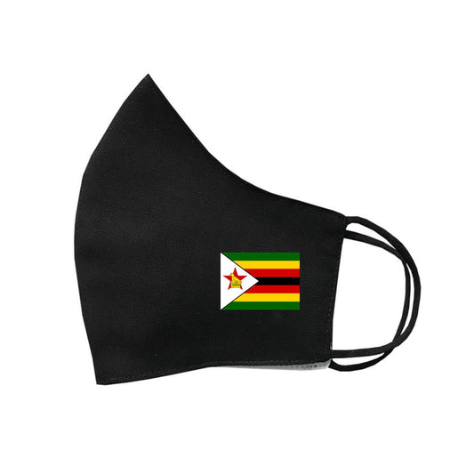 Zimbabwe Flag cotton Face Mask Protective Covering Washable Reusable Africa flag