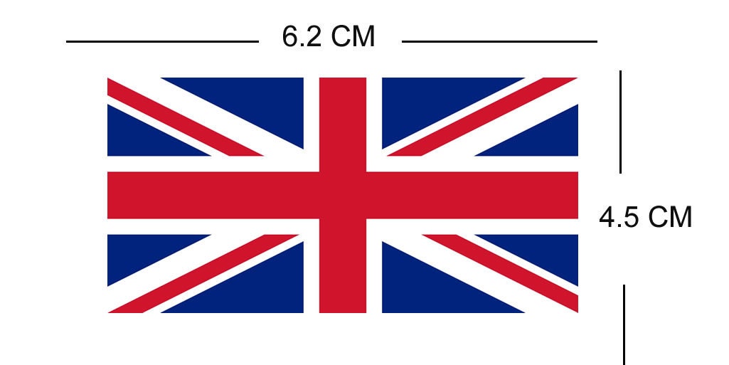 Set of 5 x GREAT BRITAIN Flag