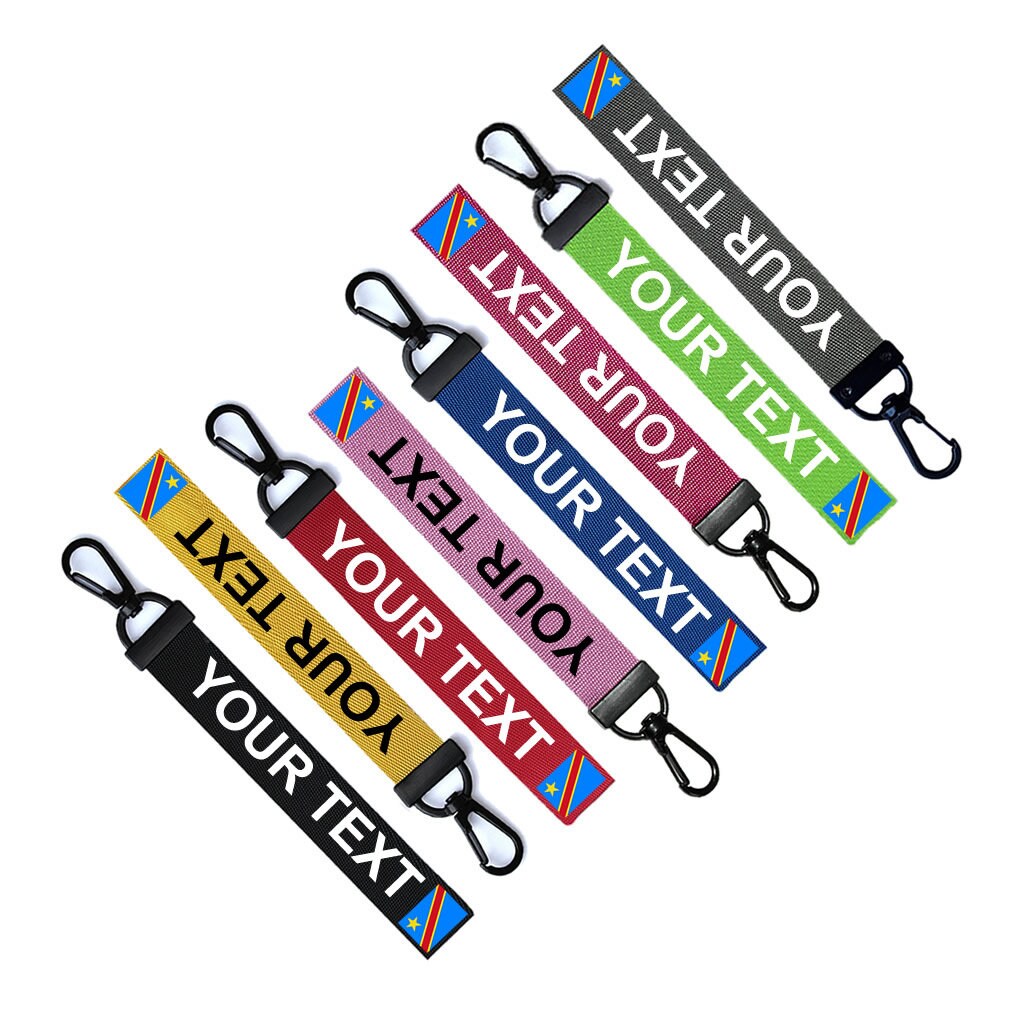 Personalised Congo Flag Key TAG