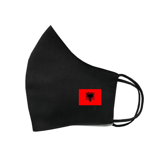 Albania Flag cotton Face Mask Protective Covering Washable Reusable Albanian flag