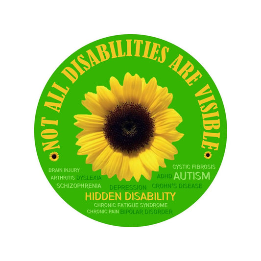 Hidden Disabilities Iron on Screen Print Transfers for Fabrics