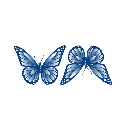 Set of 2 x Butterfly Semi Permanent temporary Tattoo Waterproof Lasts 1 - 2 weeks body art tattoo…