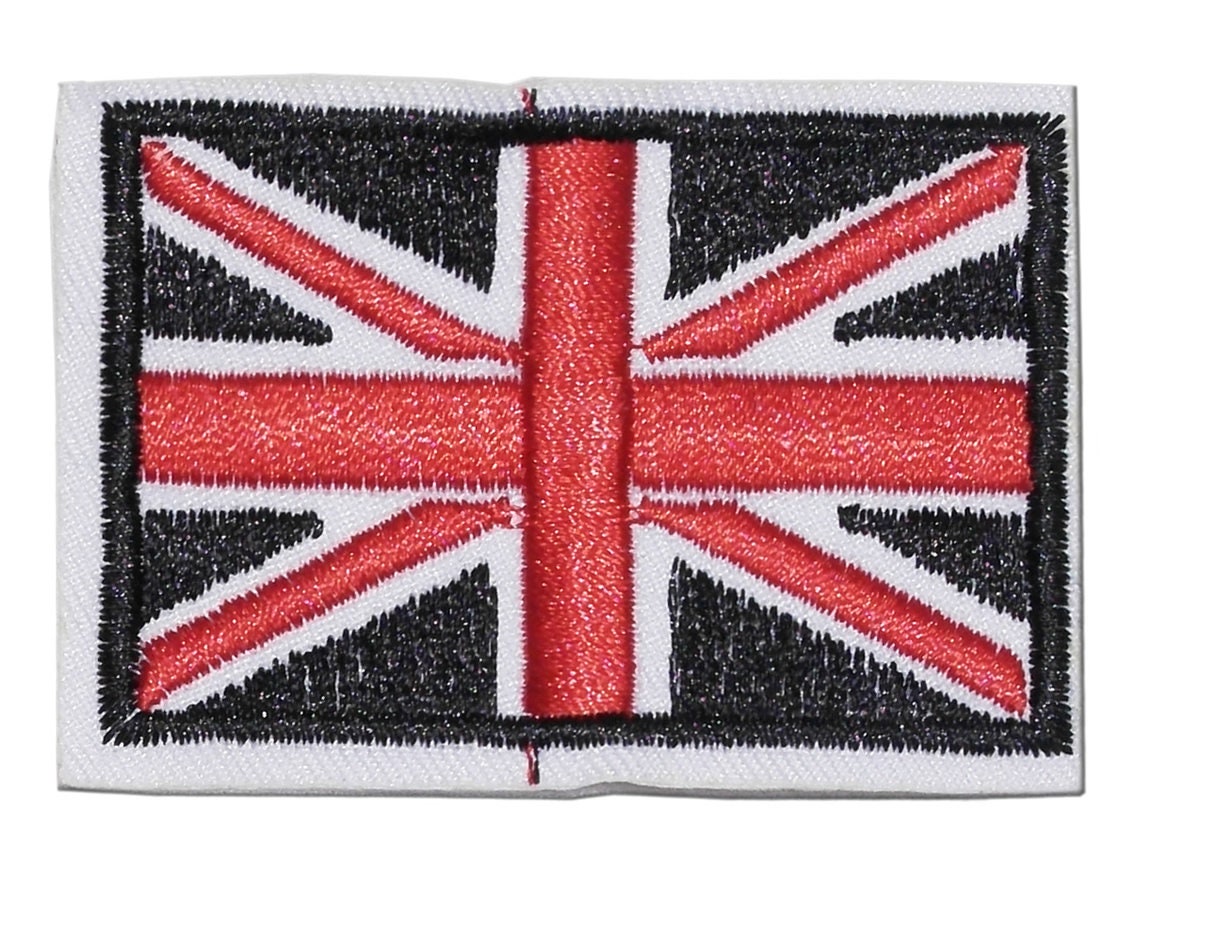Union Jack Iron / Sew On Embroidered Patch Badge UNITED UK FLAG Embroidery Motif