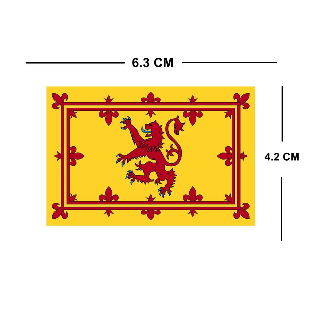 2 X Royal Banner of Scotland IRON on Screen print transfer Patch Applique Motif