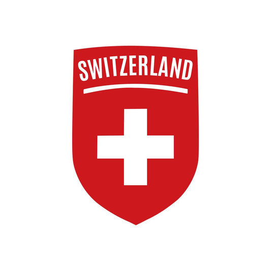 Switzerland Flag Crest IRON on Screen print transfer Patch Applique SWISS Team