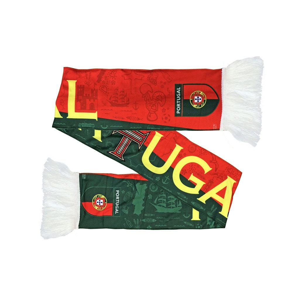 Portugal National Team Supporter Scarf Football Soccer World Cup Football Scarf for Sporting Events Fans