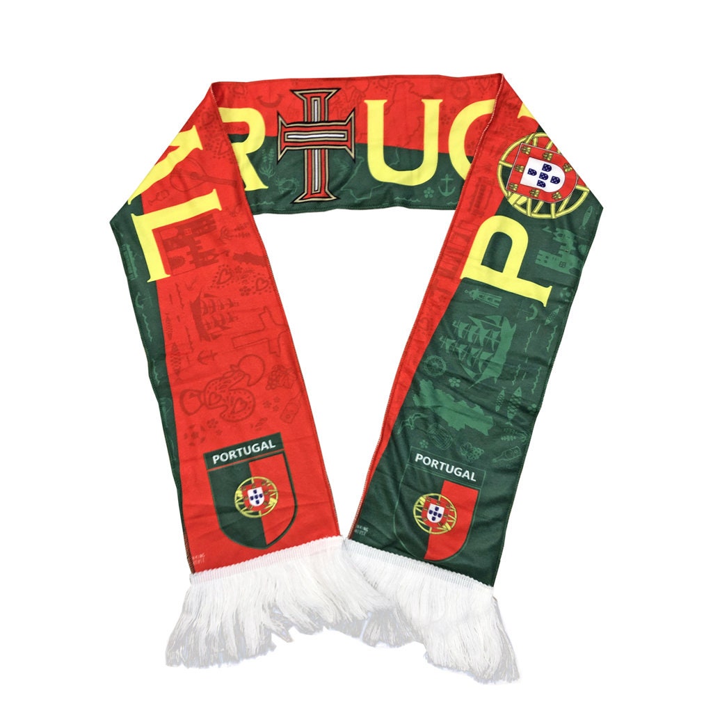 Portugal National Team Supporter Scarf Football Soccer World Cup Football Scarf for Sporting Events Fans