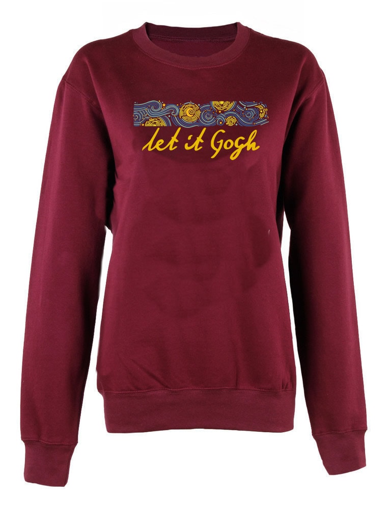 Let it Gogh Christmas unisex Christmas jumper Sweatshirt Xmas gift Let it go