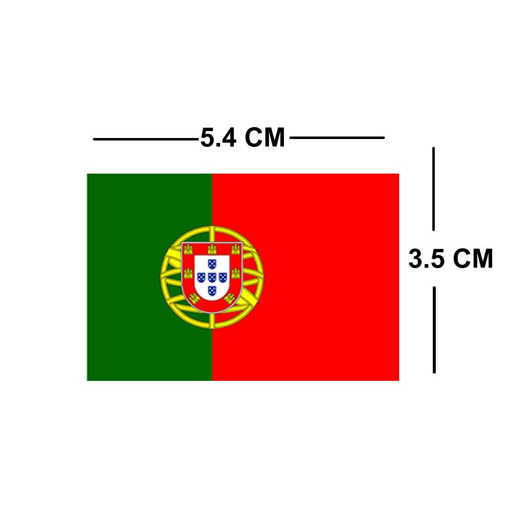 Set of 4 x Portugal Flag Temporary Tattoo Waterproof Lasts 1 week Flag for country support football Portuguese Team