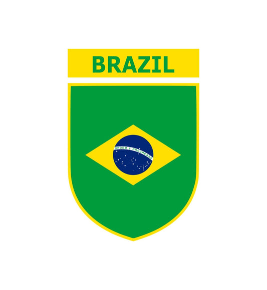 Brazil Team Crest SVG png dxf eps file format Instant Download Brazalian Flag