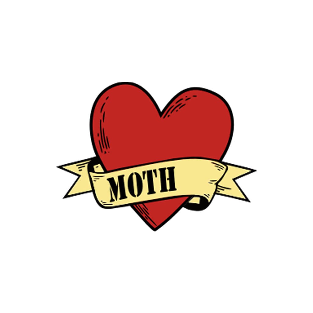 Moth Heart Temporary Tattoo mother love mothers day gift Mum