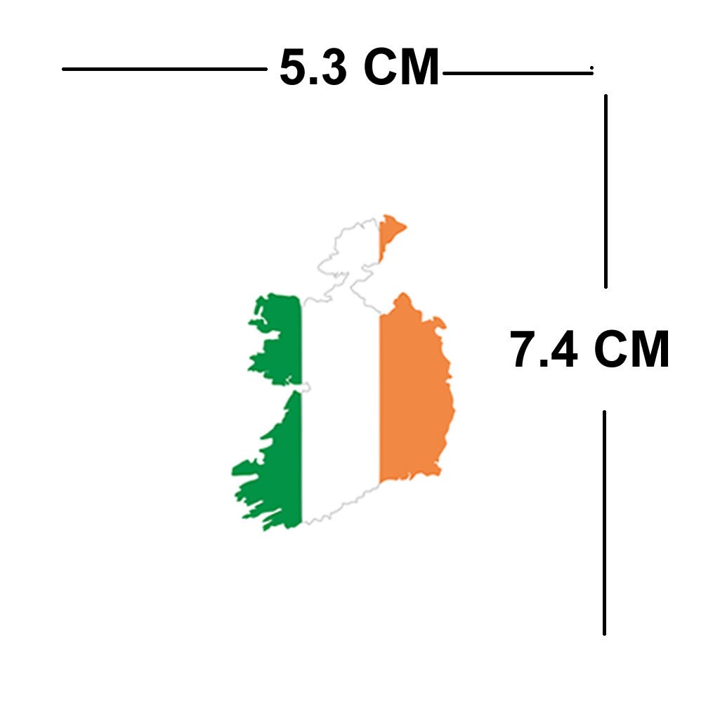 IRELAND Map Iron on Screen print transfer for fabrics IRISH FLAG