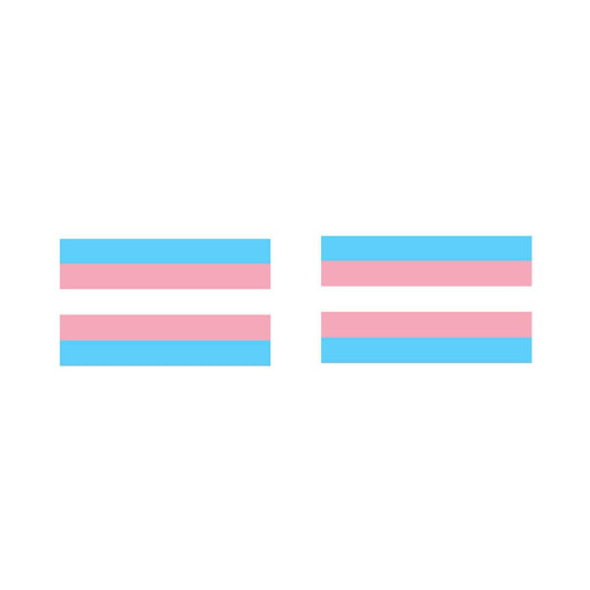 Trans Flag Iron on Screen Print Transfers for Fabrics Transgender Flag