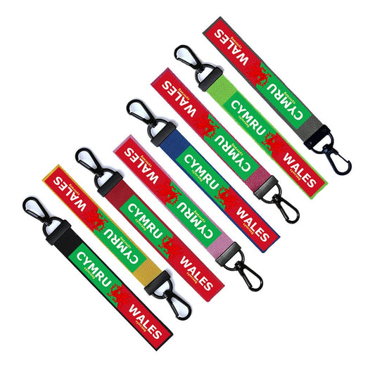 Wales Key tag Chain Keyring Luggage Tag Welsh Dragon Wales Flag