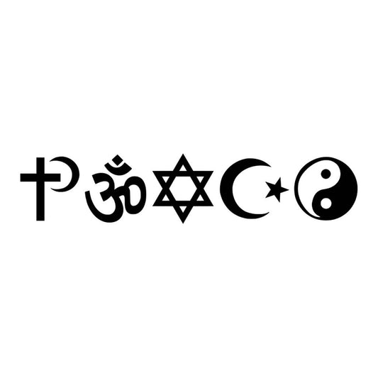 Peace Temporary Tattoo neck face arm hand body art hippie love om happy symbol