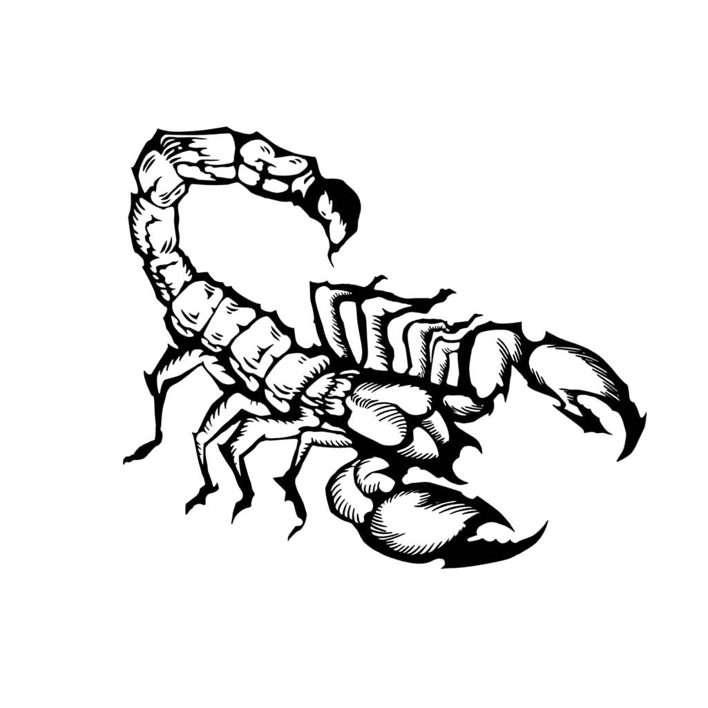 Scorpion Temporary Tattoo neck face arm hand body art Arachnid