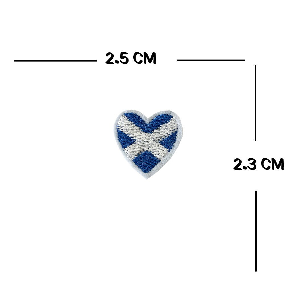 Set of 5 Scotland Embroidery Patch Iron on or Sew on Embroidered Motif Transfer Scottish Flag map heart Thistle Scottish Lion