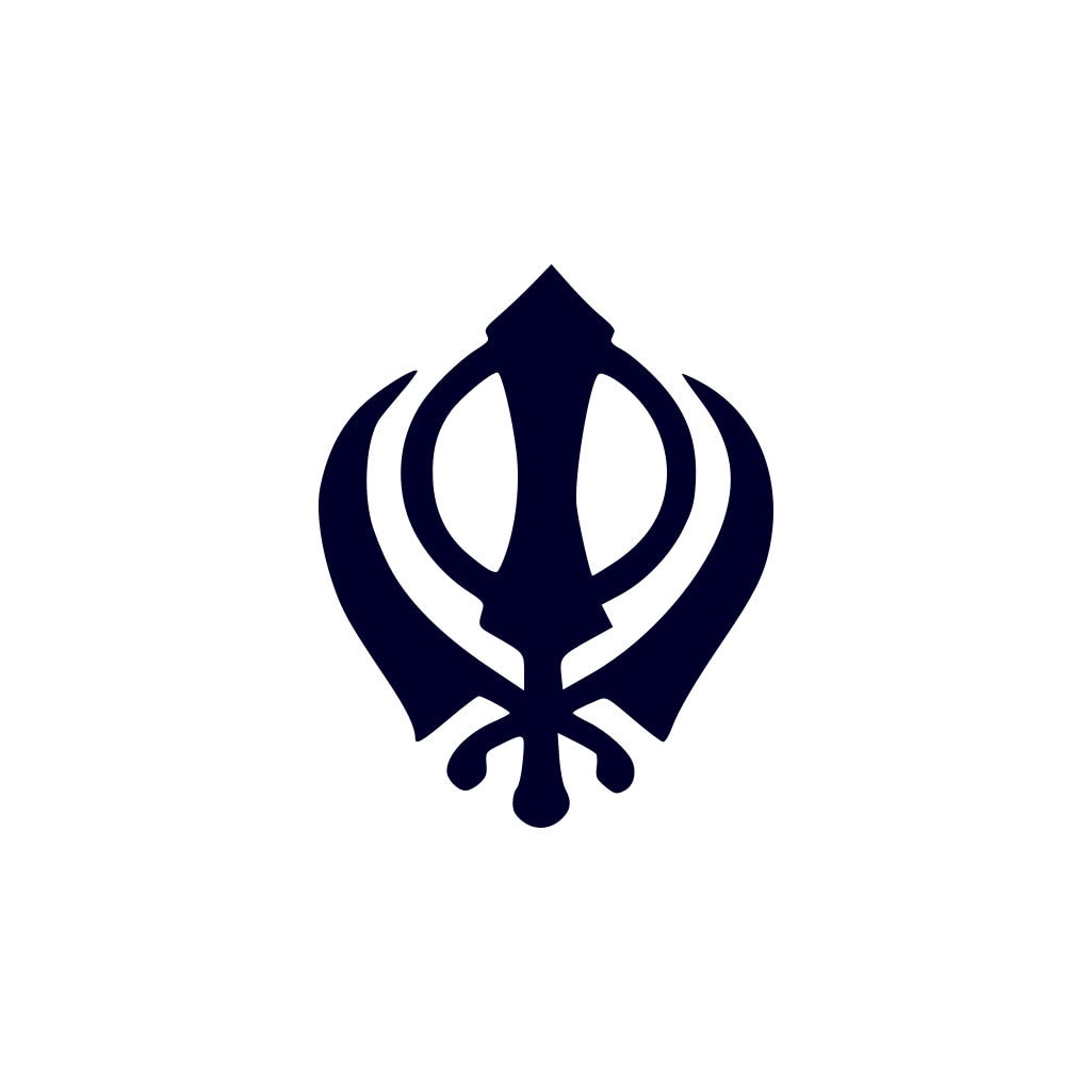 Khanda Semi Permanent Tattoo Waterproof Lasts 1 - 2 weeks Sikh symbol