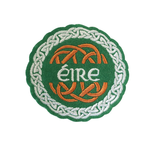 Irish Eire Embroidery Patch Iron on or Sew on Embroidered Transfer Ireland Keltic badge